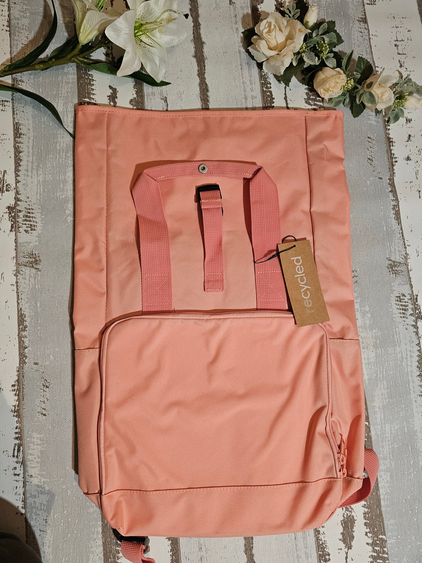 Bestickter Rolltop Rucksack mit Wunschmotiv