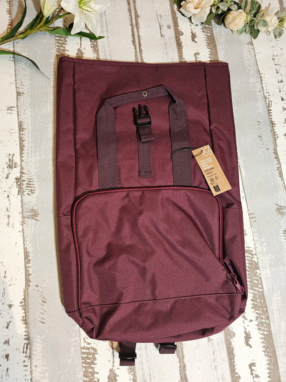 Rolltop Rucksack bestickt mit Hundemotiv nach Wahl von der Pfötchenboutique