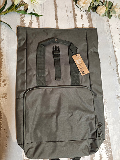 Rolltop Rucksack bestickt mit Hundemotiv nach Wahl von der Pfötchenboutique