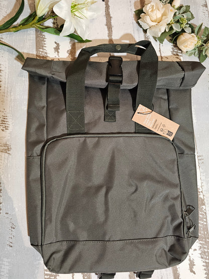 Bestickter Rolltop Rucksack mit Wunschmotiv