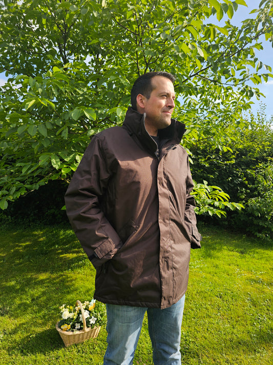Herren Parka mit gesticktem Tierportrait von der Pfötchenboutique