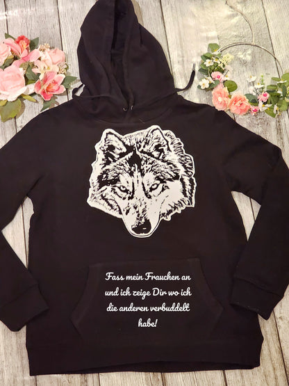 Kapuzenpullover für Damen mit Wunschmotiv und Wunschtext personalisierbar  Auswahl mehrerer Hundemotive hier Chihuahua von der Pfötchenboutique