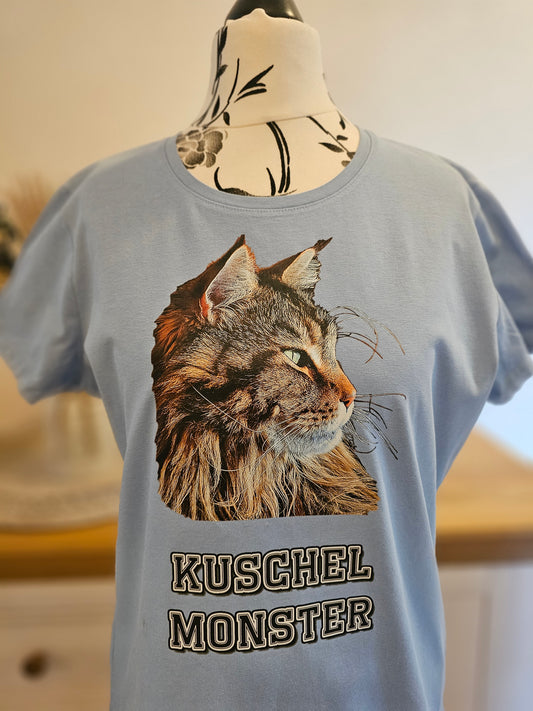 Ihr Haustier als Herzensmotiv – personalisiertes Herren T-Shirt mit Ihrem Lieblingsfoto