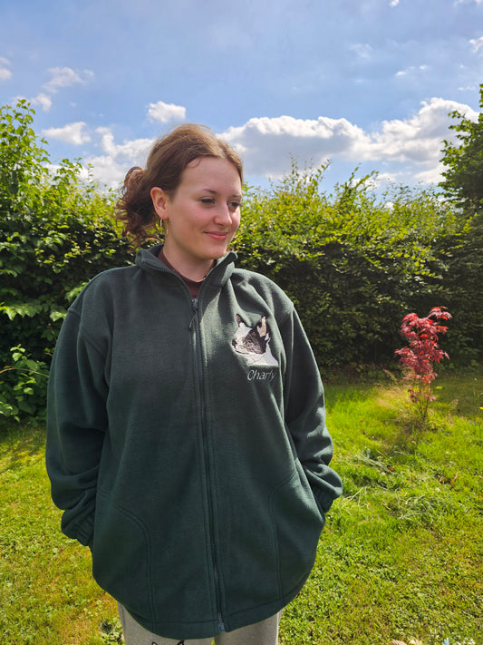 Bestickte Unisex Gassijacke mit Ihrem Tierportrait Saison Herbst / Winter
